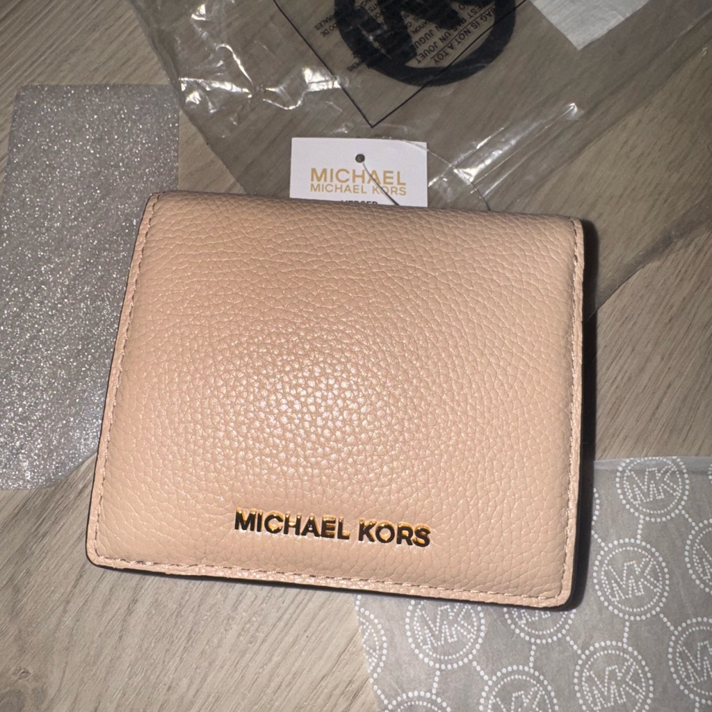 Michael Kors Tan Beige Leather Wallet  Card Holder